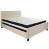 Flash Furniture Platform Bed Set, Tribeca, Queen, Beige HG-BM-19-GG